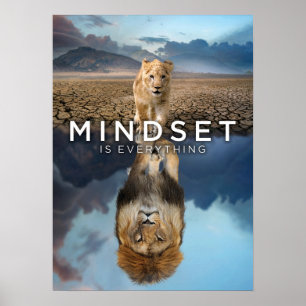 Allt är tänkesätt - Lejont tänkande Poster