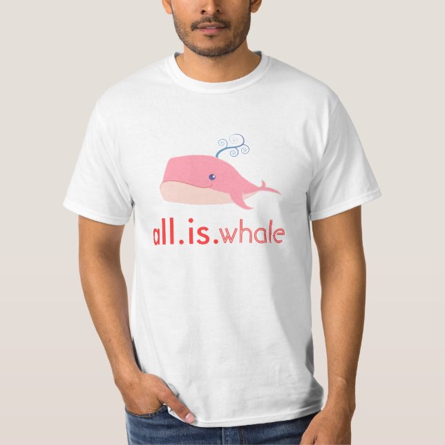 Allt är val (rosa, manar) t-shirt (Framsida)