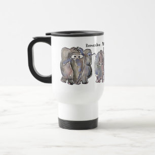 Allt är Wellephant 3 tecknadelefanter Resemugg
