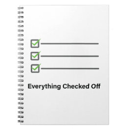 Allt Avklarat Minimalistisk Produktivitet Anteckningsbok