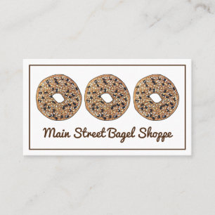 Allt Bagel Bread Bakery bakat av bakverk Visitkort