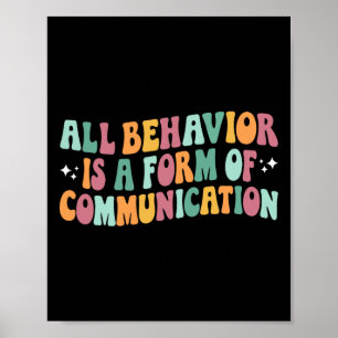 Allt beteende är en form av kommunikationsspann poster