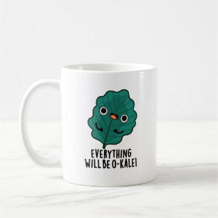 Allt blir O-kale Funny Veggie Pun Kaffemugg