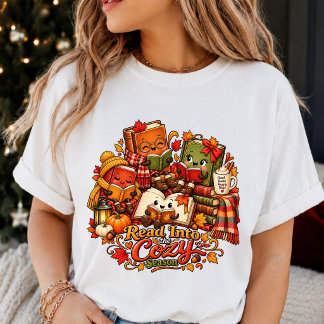 Allt Bokad för Hösten Rolig T-shirt Design