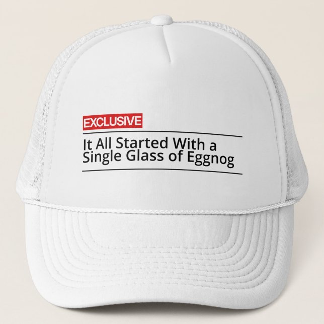 Allt började med ett enda glas äggtoddy keps (Framsida)