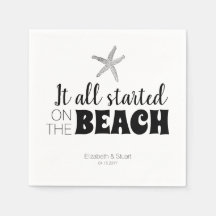 Allt började på Beach Wedding Starfish Party