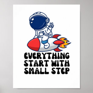 Allt börjar med ett litet steg poster
