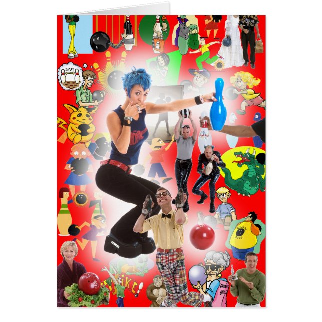 Allt Bowling Hälsningskort (Framsidan)