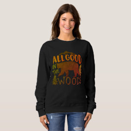 Allt Bra I Skogen Skogsvandring Med Svart Björn T Shirt