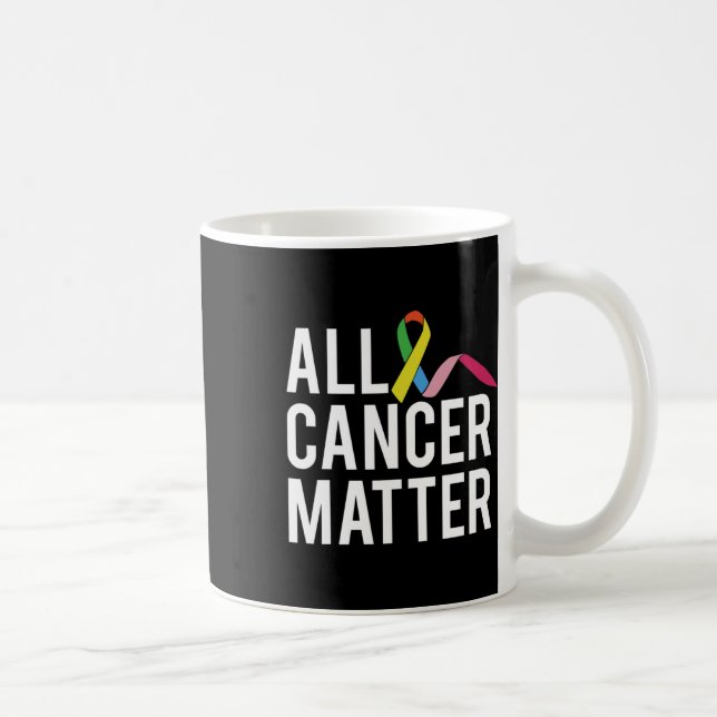 Allt cancerproblem Världscancerdagen  Kaffemugg (Höger)