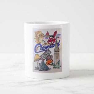 Allt Cleveland Kaffe eller Tekopp Jumbo Mugg