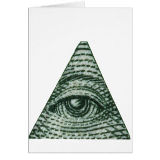 Allt det seende ögat hälsningskort
