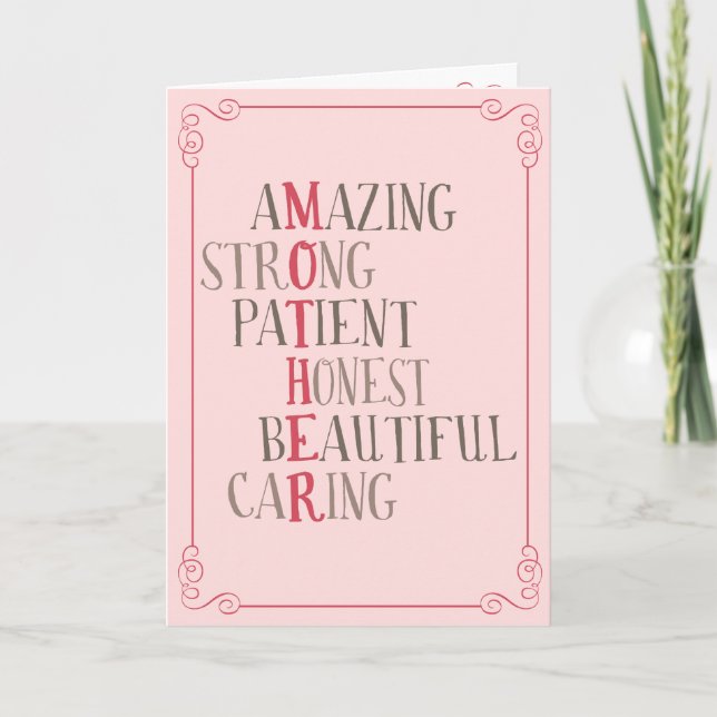 Allt du är i Lycklig Mors dag-kort Kort (Framsida)