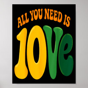 Allt Du Behöver Är 10ve Kärlek (på baksidan) Poster