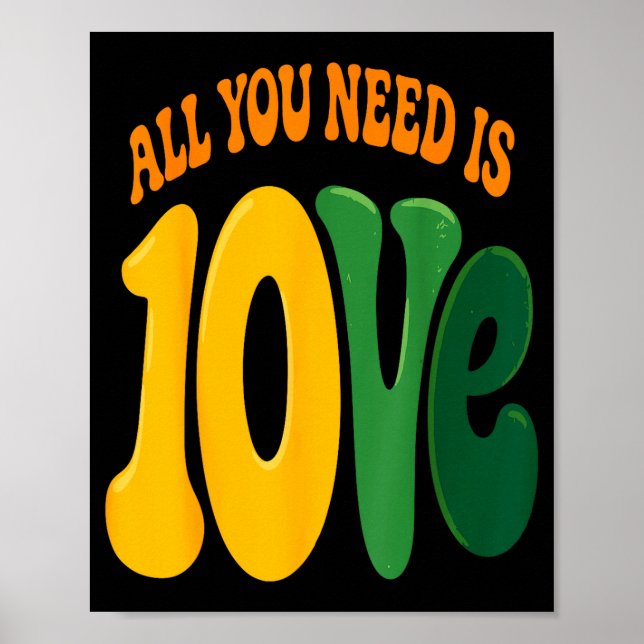 Allt Du Behöver Är 10ve Kärlek (på baksidan)  Poster (Framsidan)