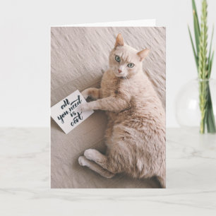 Allt du behöver är att du saknar katt kort