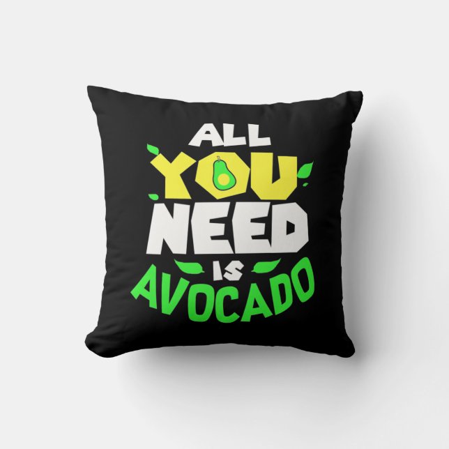 Allt du behöver är Avocado Kudde (Framsida)