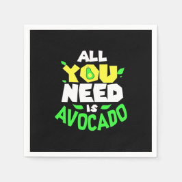 Allt du behöver är Avocado Pappersservett