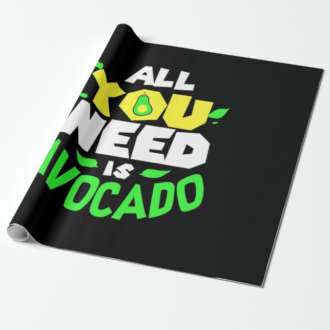 Allt du behöver är Avocado Presentpapper (Utrullad)