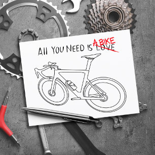 Allt du behöver är en cykel vykort