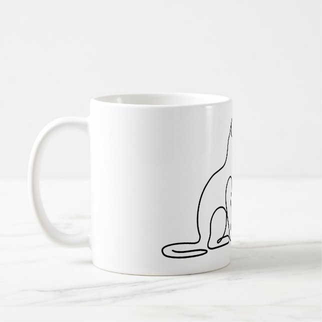 Allt Du Behöver Är En Katt Söt Kattälskare Kaffe K Kaffemugg (Vänster)