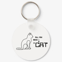Allt Du Behöver Är En Katt Söt Minimalistisk Kattä