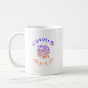 Allt du behöver är en Krok och en Boll i garnet Kaffemugg