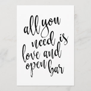 Allt du behöver är ett prisvärt tecken på kärlek o inbjudningar