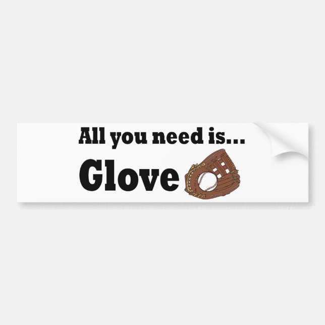Allt du behöver är Glove dekal (Framsidan)