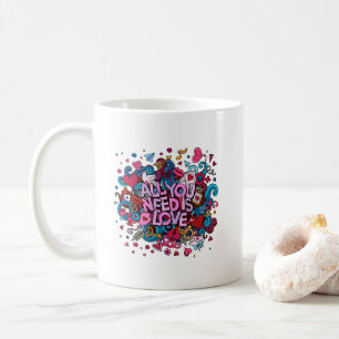 Allt du behöver är inspiration från kärlek kaffemugg