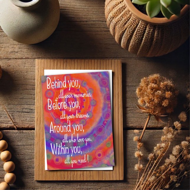 Allt du behöver är inspirerande modern röd Lila Kort (Skapare uppladdad)