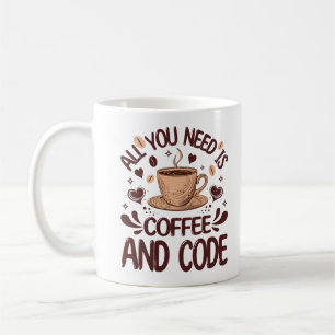 Allt du behöver är kaffe och kod som fungerar som kaffemugg