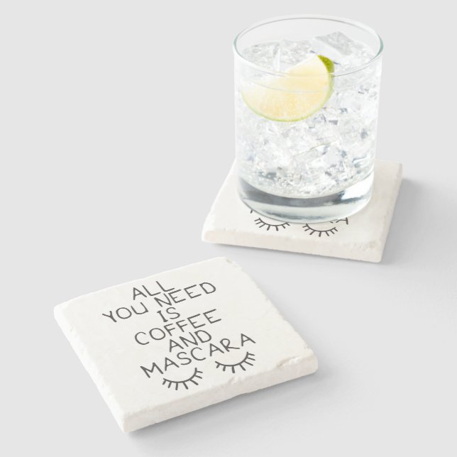 Allt du behöver är kaffe och Mascara Stenunderlägg (Sidan)