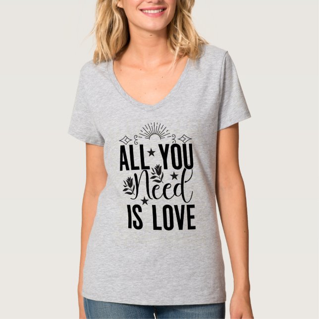Allt du behöver är Kärlek-20230 T Shirt (Framsida)