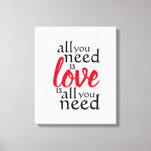 Allt du behöver är Kärlek är allt du behöver citer