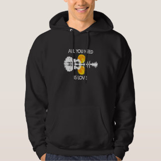 Allt du behöver är Kärlek Guitar Sjö Shadow Hoodie