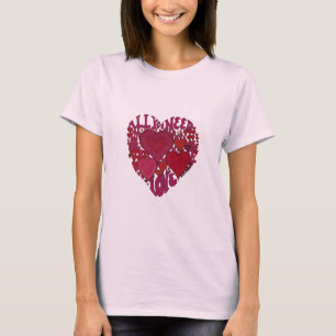 Allt du behöver är Kärlek hjärta T-shirt