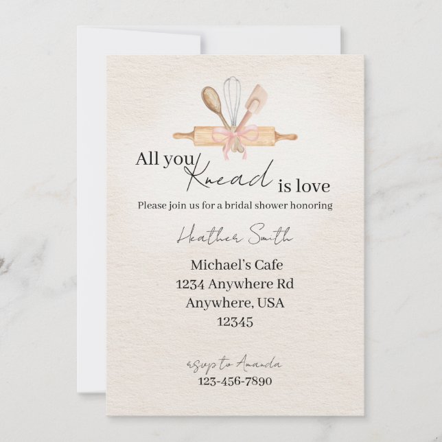 Allt du behöver är kärlek inbjudningar (Framsida)