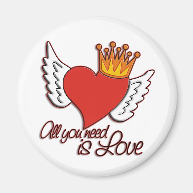 Allt du behöver är Kärlek Magnet (Framsidan)
