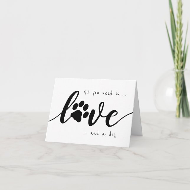 Allt du behöver är Kärlek-marionettens Valentinese Helgkort (Framsida)