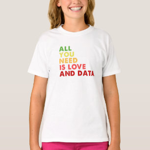 Allt du behöver är kärlek och datalärare t shirt
