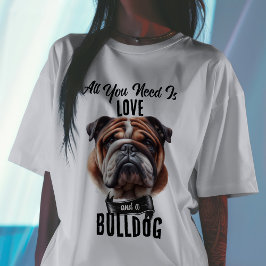 Allt du behöver är Kärlek och en Bulldog T-Shirt