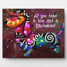 Allt du behöver är Kärlek och en Dachshund Abstrak