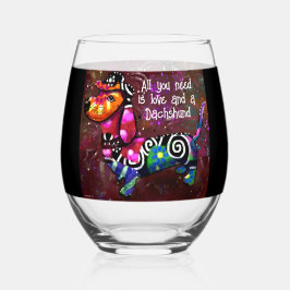 Allt du behöver är Kärlek och en Dachshund Abstrak