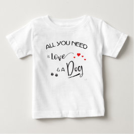Allt-du-behöver-är-Kärlek-och en Hund! Grafik Tee Shirt