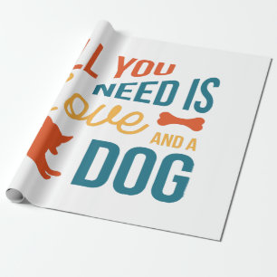 Allt du behöver är Kärlek och en Hund Presentpapper