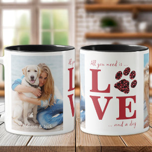 Allt du behöver är Kärlek och en Hund som anpassar Mugg
