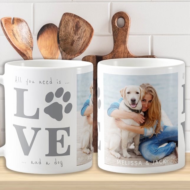 Allt du behöver är Kärlek och ett foto med Hund An Kaffemugg (Skapare uppladdad)