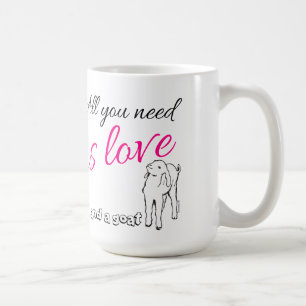 Allt du behöver är Kärlek och Goat Kaffemugg