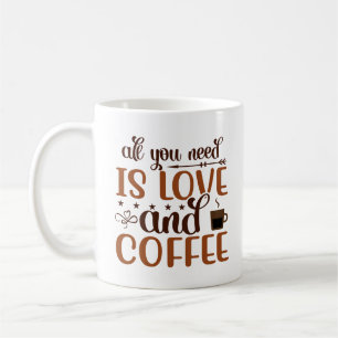 Allt du behöver är kärlek och kaffekonsten kopp
